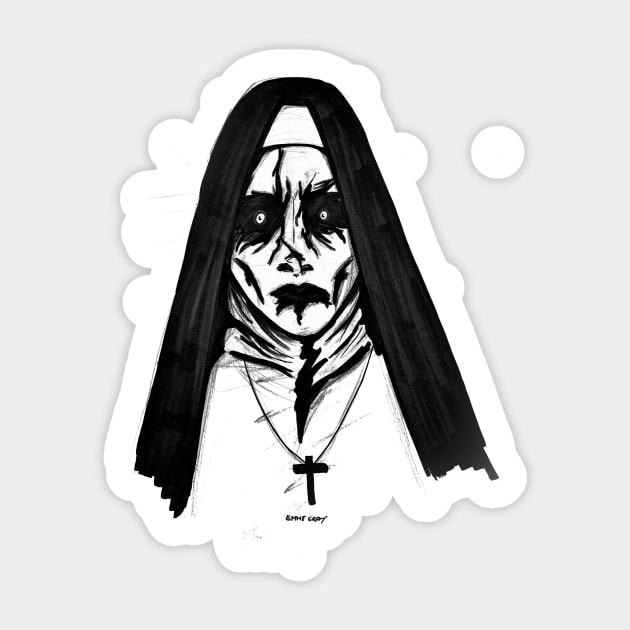 Valak Sticker by EmmeGray